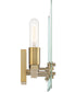 Bergen Beach 3 Light Vanity Brushed Gold