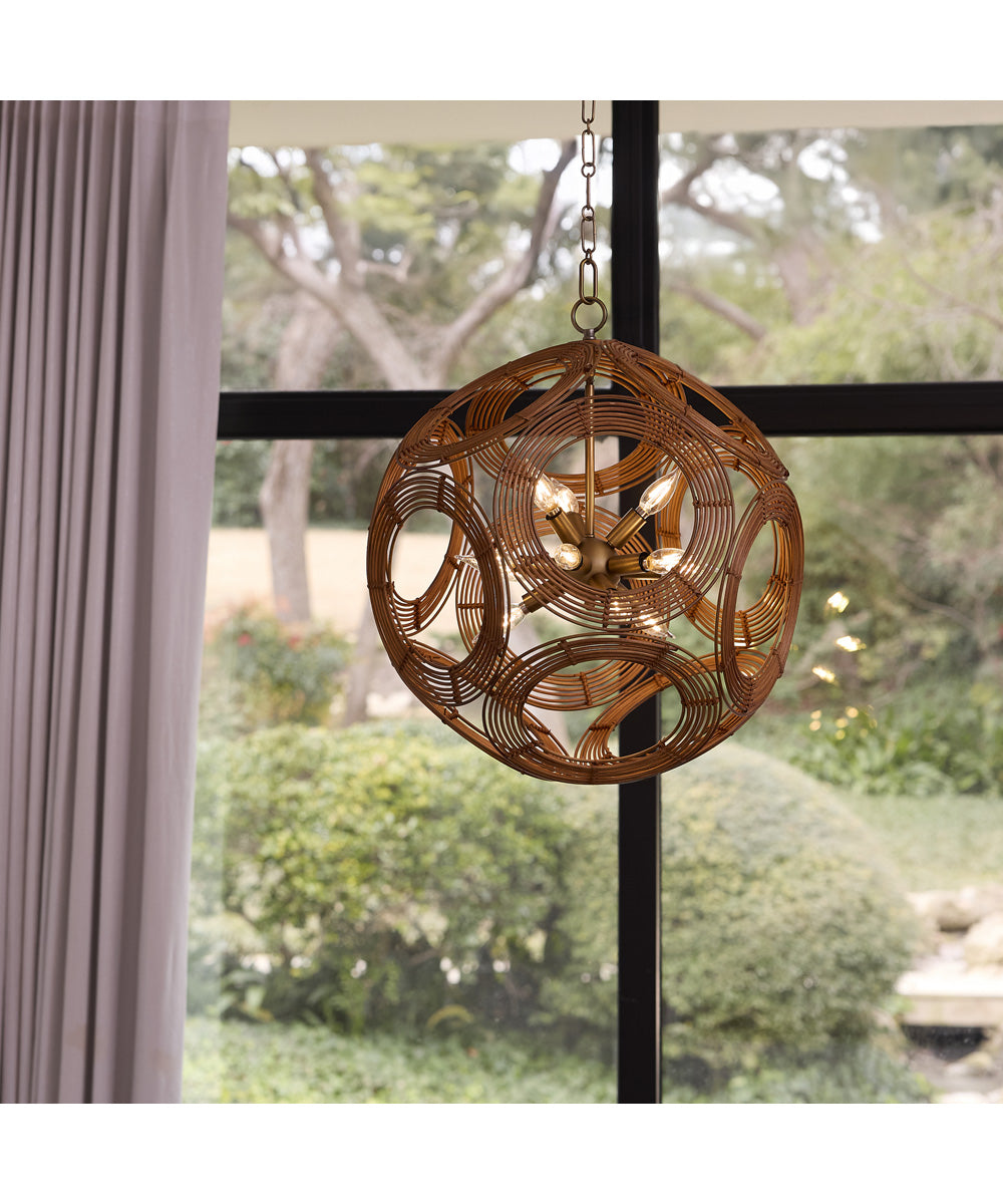 Kalio 12-light Pendant Brushed Brass