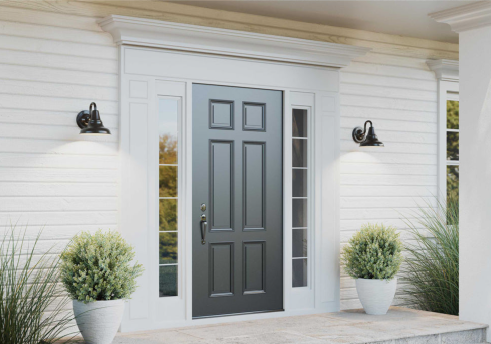 District LED Medium Wall Lantern Antique Bronze