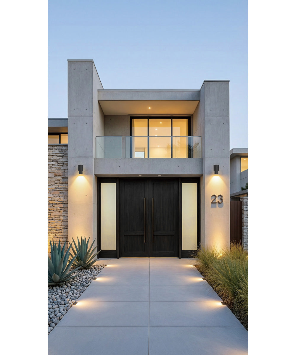 Colombo 1-Light LED Outdoor Sconce - 5CCT Black