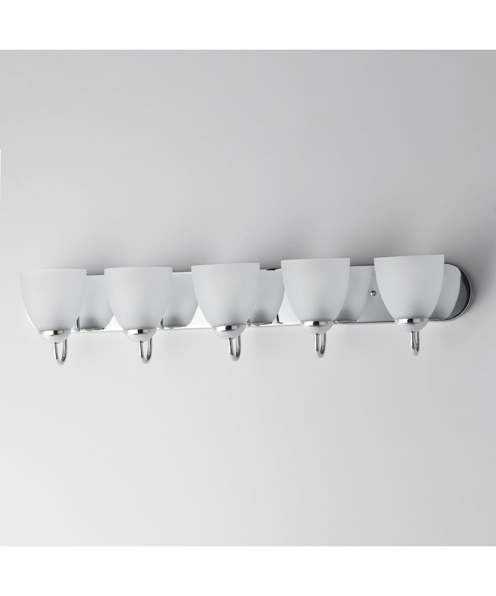 Axis 5-Light Strip Bath Vanity Polished Chrome