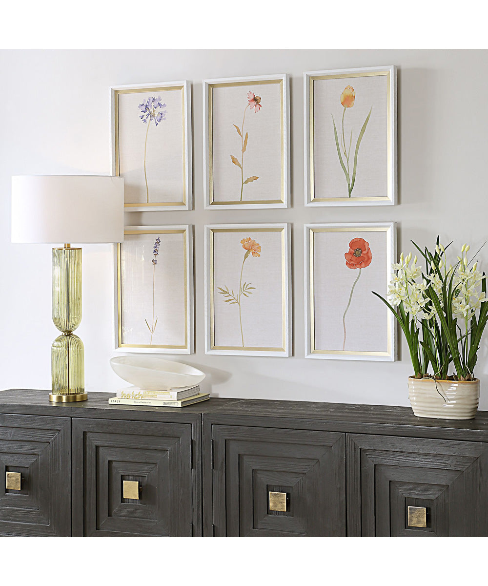 Wild Flourish Framed Floral Prints Set of 6