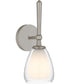 Vivienne 1-light Wall Sconce Brushed Nickel