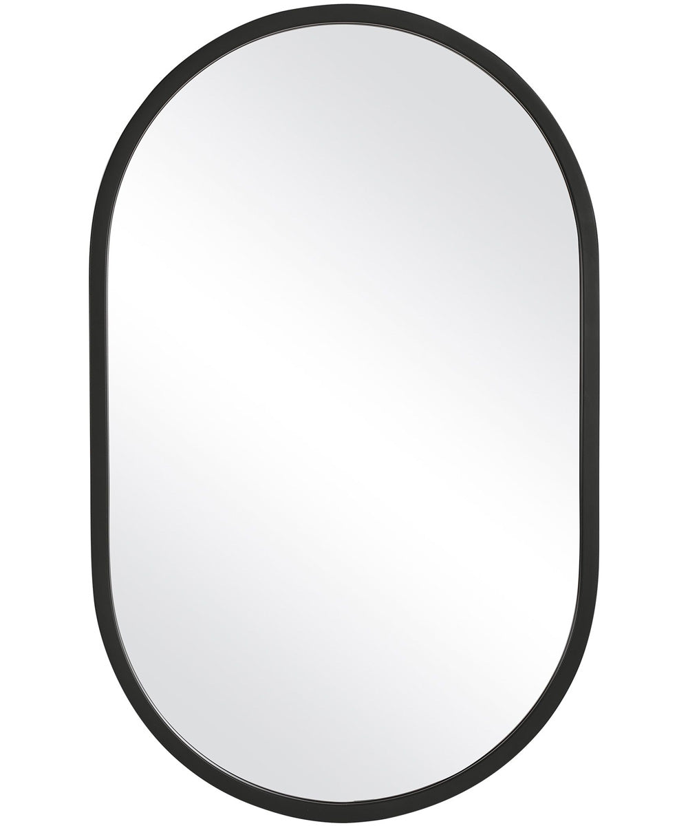 20x32" Wall Mirror in Matte Black