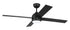 Kelsey 52" 4-blade Indoor Ceiling Fan 1-Light Fan Flat Black