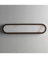 Plinth 24 inch LED  Alabaster Wall Sconce Dark Bronze