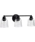 Grayson 3-Light Vanity & Wall Matte Black