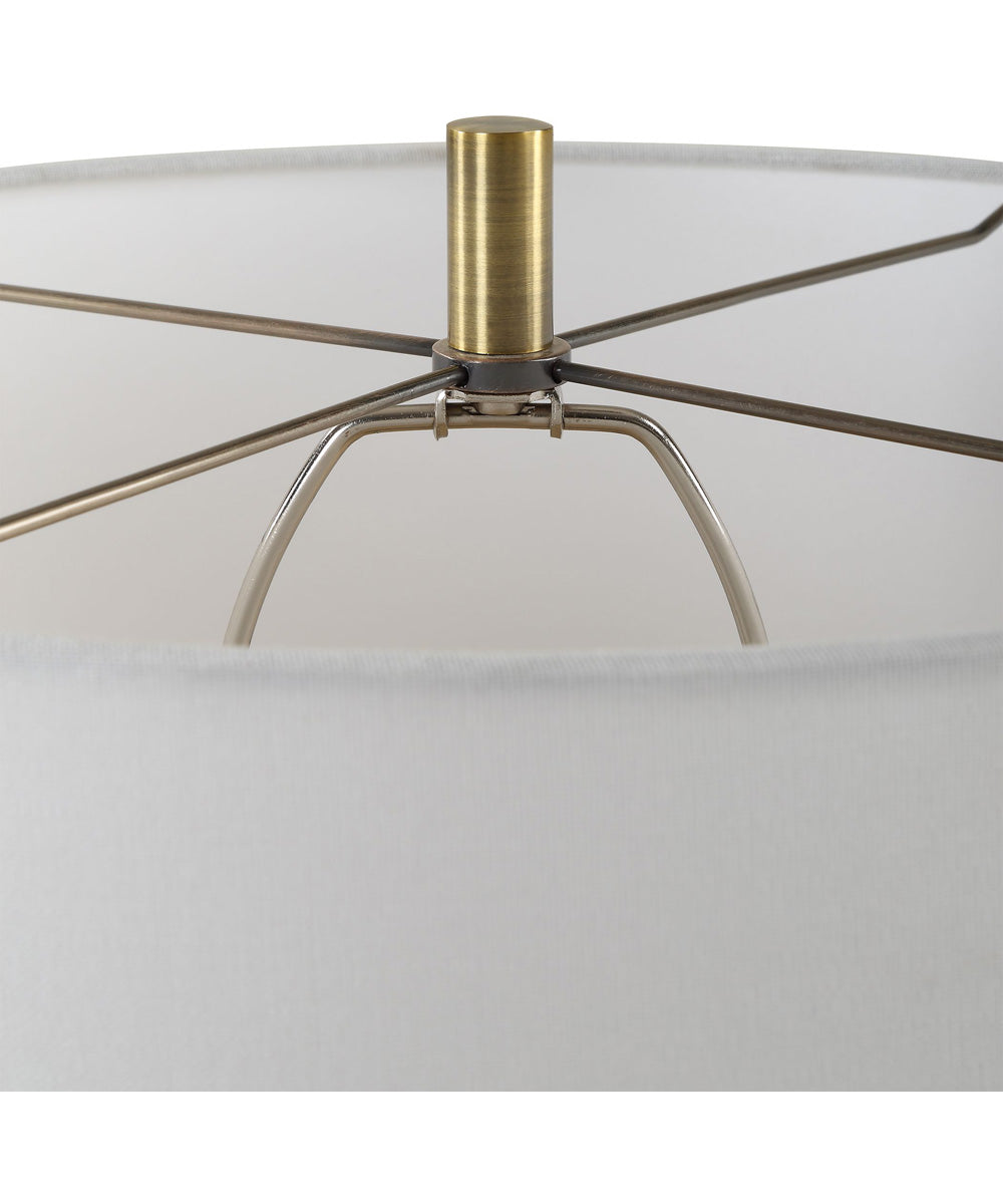 Threefold Black Stone Table Lamp