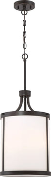 12"W Denver 3-Light Pendant Mahogany Bronze