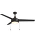 Trio Pull 52 inch 3-Blade Fan w Pull Chain Black