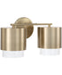 Weller 2-Light Vanity Matte Brass