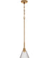 Pleated 1-Light Lighting Premium Bronze