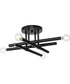 Arya 4-Light 20" Semi-Flush Mount Light Matte Black
