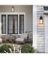 Cantley Extra Large Outdoor Wall Lantern with Clear Glass Panels Antique Bronze
