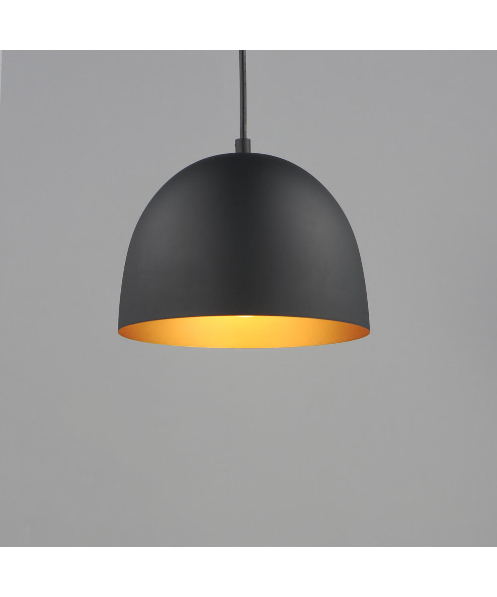 Tova 9 inch Pendant Black / Gold