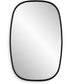 22x37" Wall Mirror Satin Black