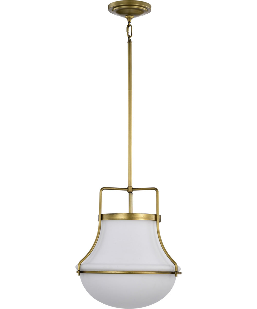 Valdora 1-Light Pendant Natural Brass