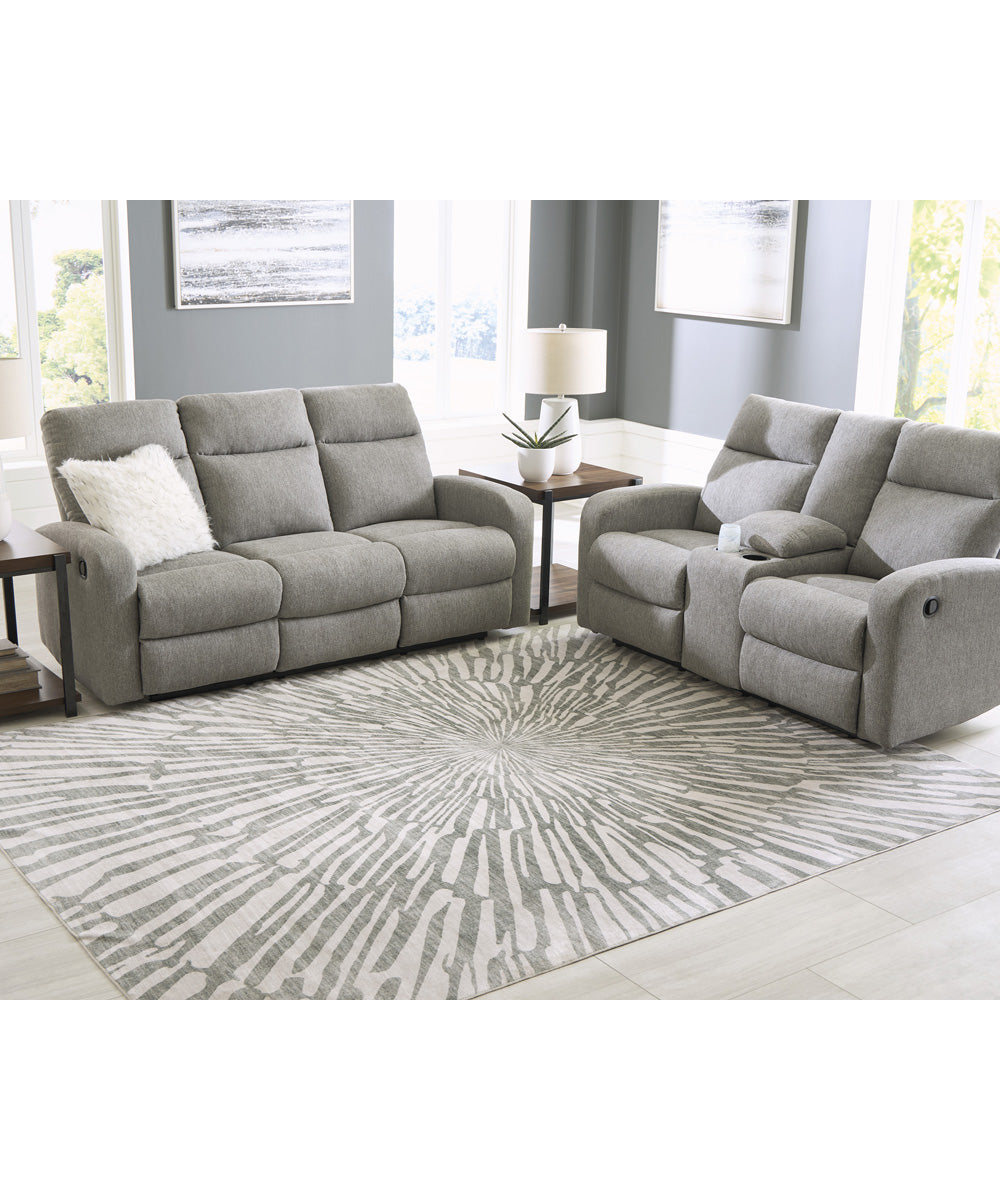 Verland Washable Large Rug Gray/White