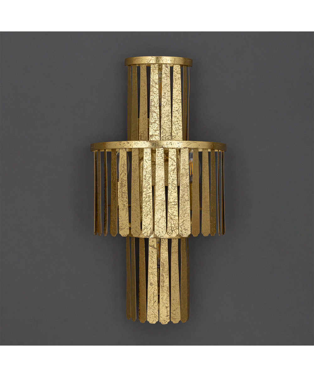 Regalia 3-Tier Wall Sconce Gold Leaf