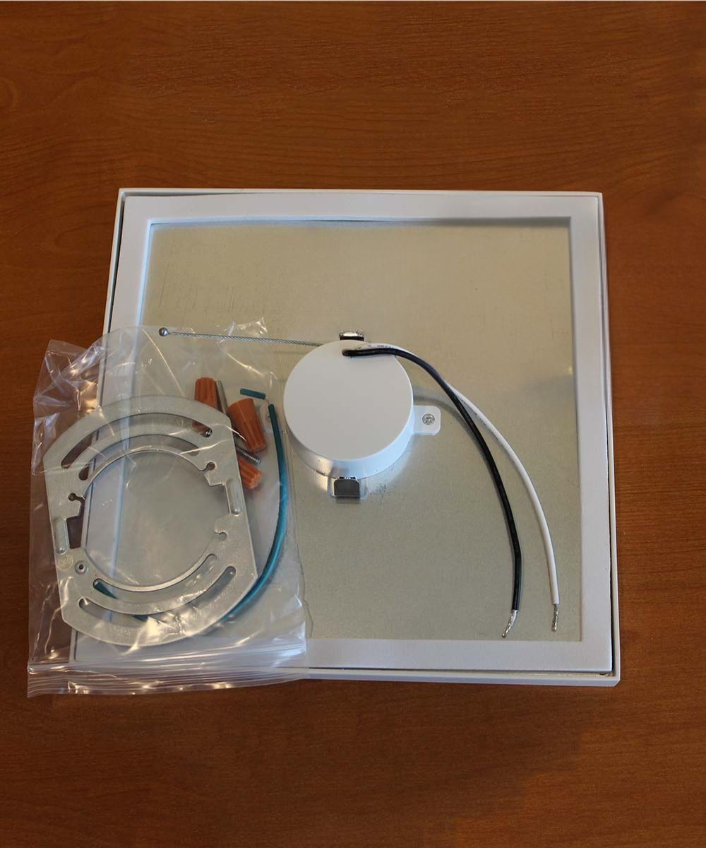 Wafer 9" Square LED Surface Mount Ceiling/Wall Light 3000K White