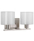 Invite 2-Light 15"w Bath Vanity Light Fixture Brushed Nickel Finish by Progress