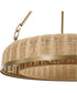Ladakh 9 Light Round Wicker Pendant