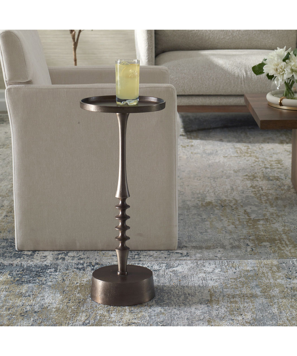 Accent Table in Bronze Antique