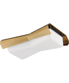 Rizzo 2-Light Flush Mount Black / Antique Brass