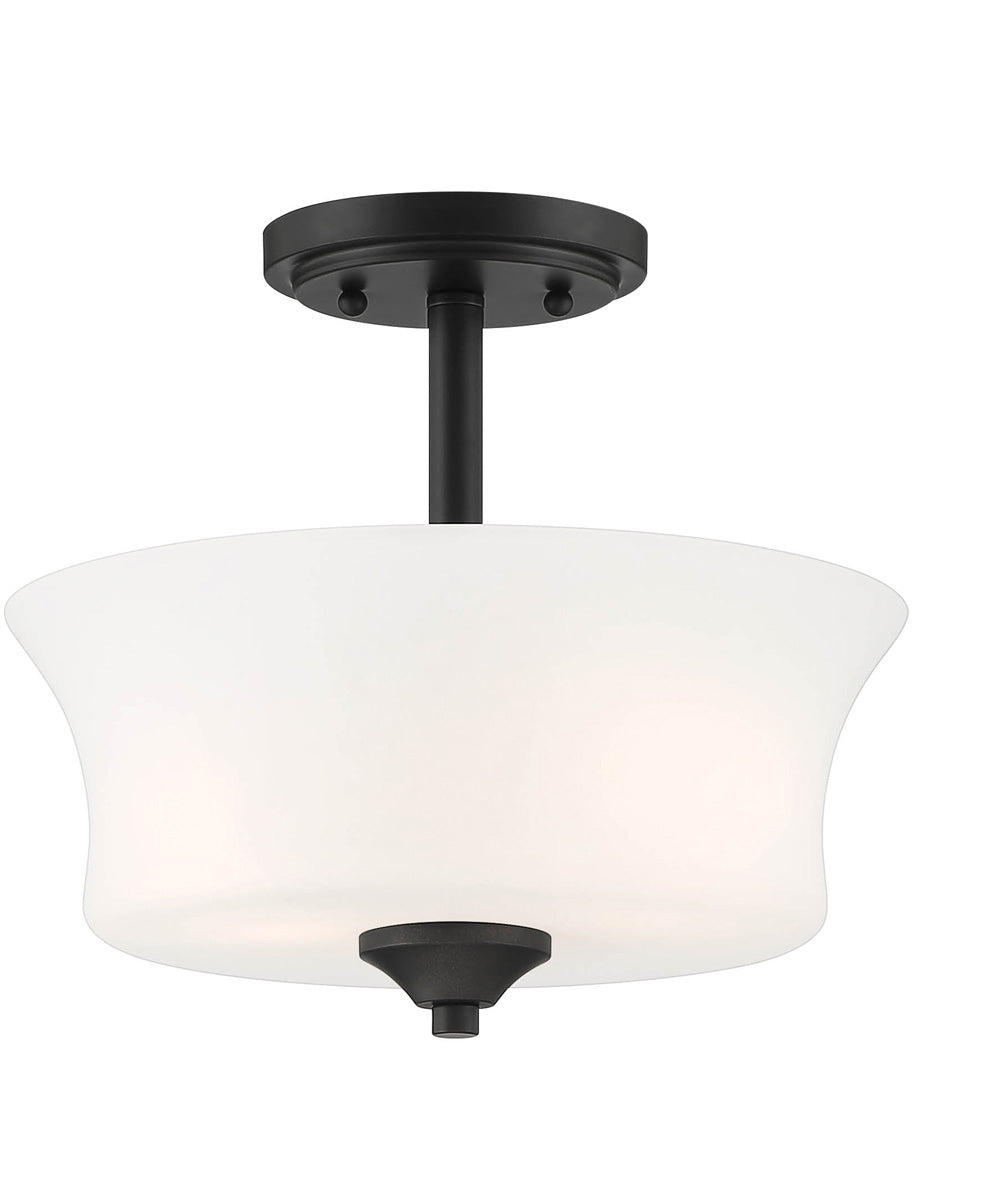 Bronson 2 Light Semi Flush Matte Black
