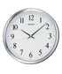 Silver-Tone Numbered Wall Clock