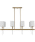 Awyr 8 Light Linear Chandelier