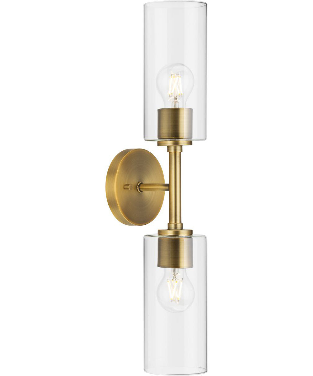 Cofield 2-Light Wall Bracket Vintage Brass