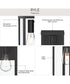 Ryle 1-Light Small Wall Lantern with Clear Glass Panels Matte Black