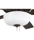 EOS 2 Light Frosted White Bowl 52" Ceiling Fan 2-Light Fan Classic Bronze