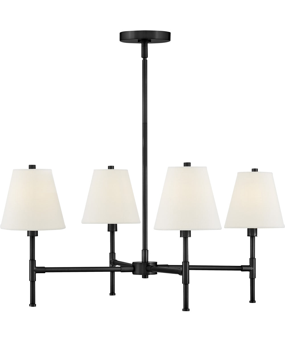 Beale 4-Light Medium Single Tier in Black