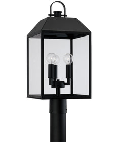 Nelson 3-Light Outdoor Post-Lantern Black