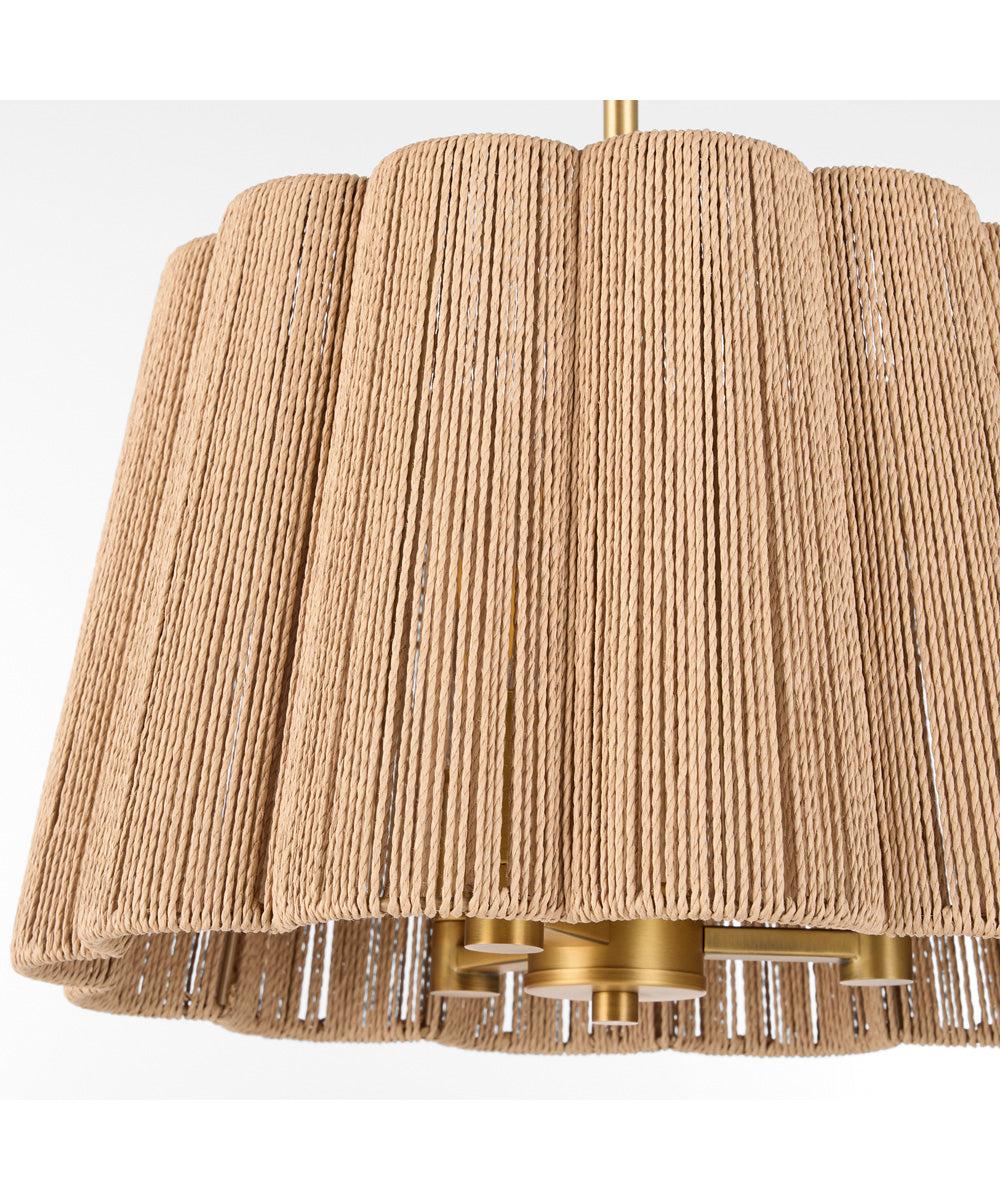Anton 3-light Pendant Brushed Brass