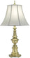 31"H 1-Light 3-Way Table Lamp Satin Brass