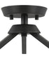 Vertex 3-Light Etched White Convertible Chandelier Matte Black