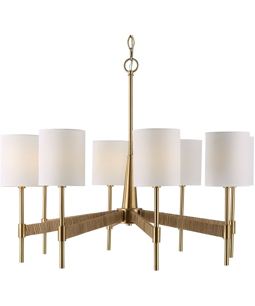 Lautoka Rattan 8 Light Chandelier