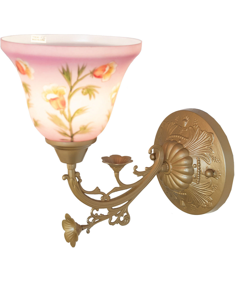 8" Wide Bell Flower Wall Sconce