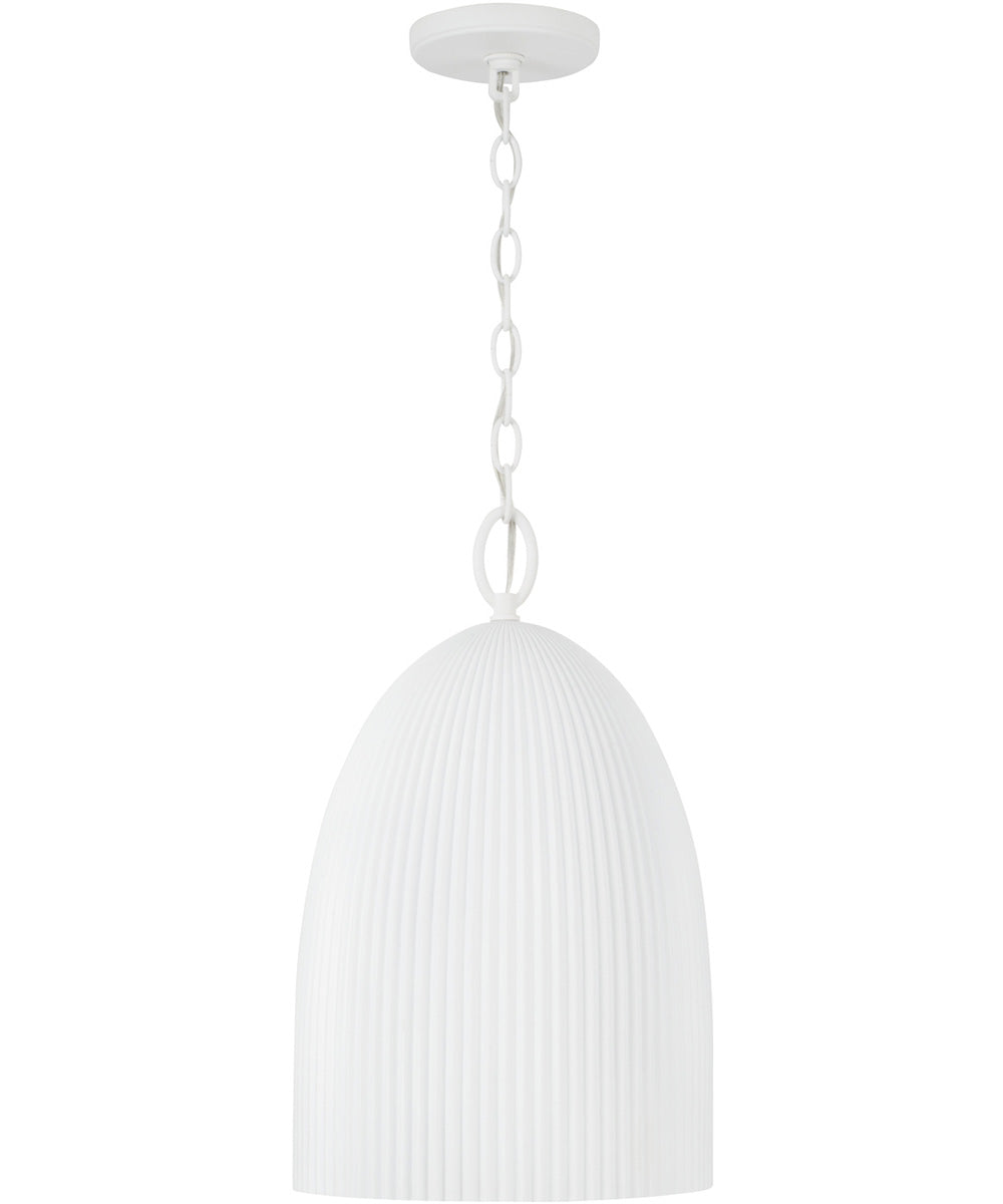 Mallory 1-Light Pendant Ceramic White