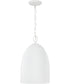 Mallory 1-Light Pendant Ceramic White