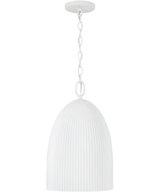 Mallory 1-Light Pendant Ceramic White