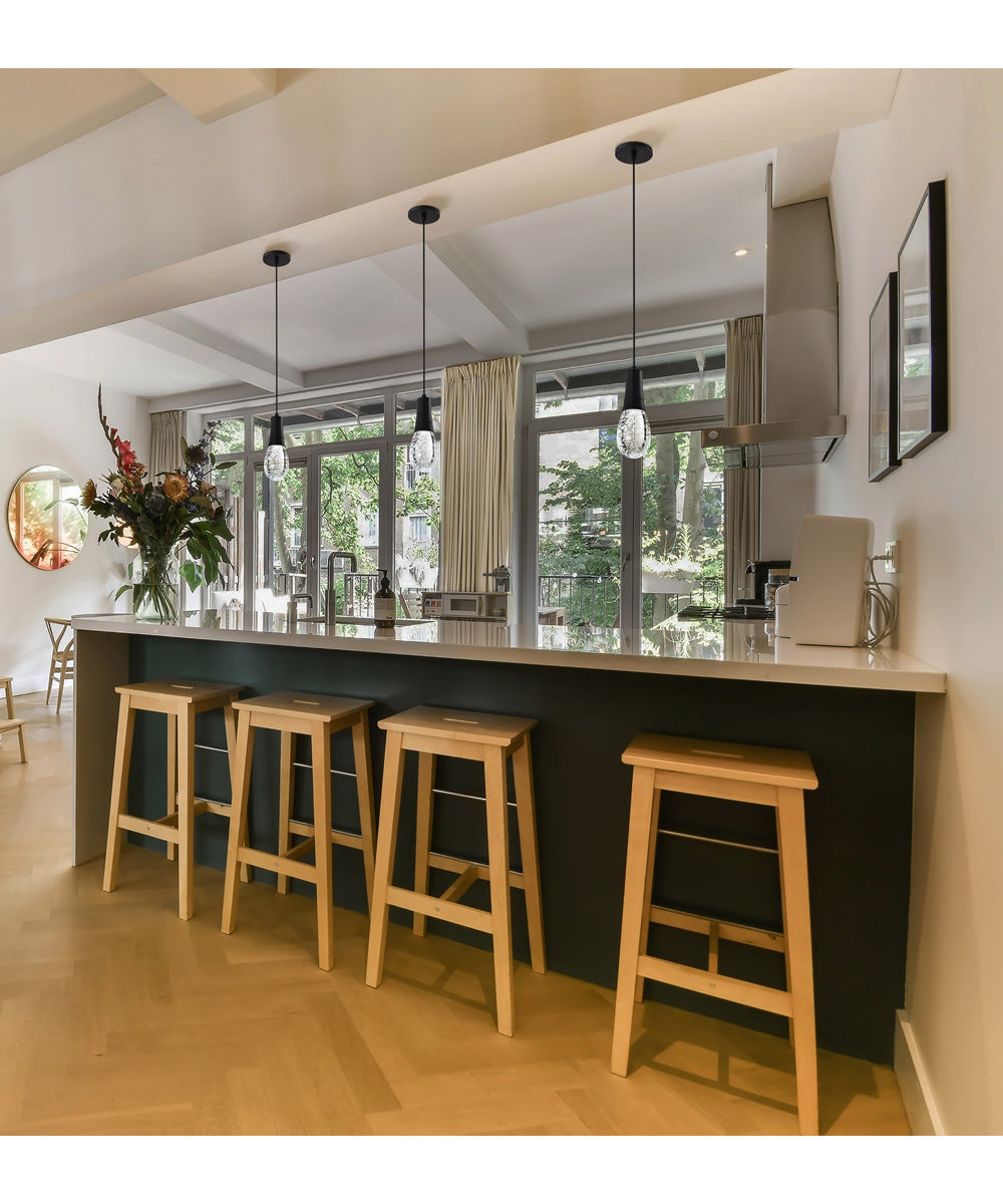 Lacey  Pendant Matte Black