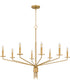 Alexander 8-light Chandelier Brushed Gold