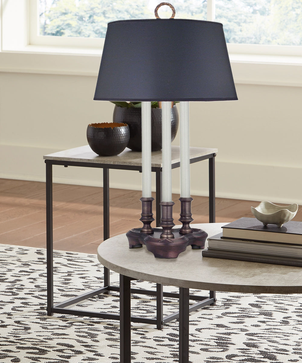 27"H 3-Way Desk Lamp Antique Old Bronze