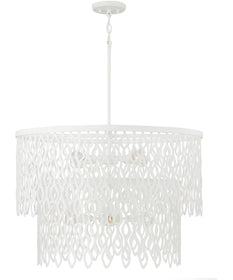 Phoebe 7-Light Pendant Matte White