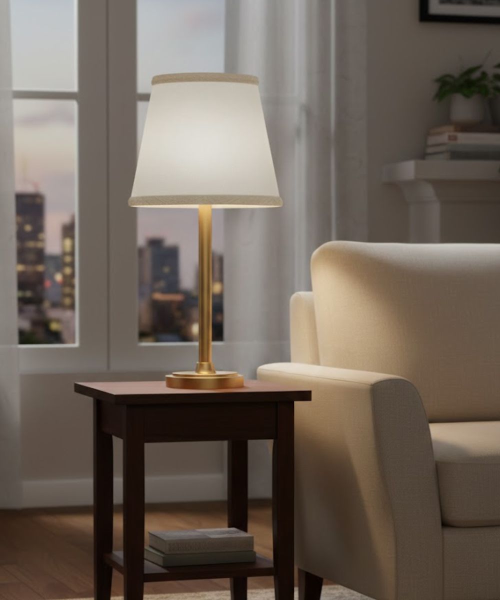 6x8x7 Cream Aberdeen Empire Candelabra Hardback Lampshade