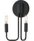 Abner 2-Light Wall Sconce Black